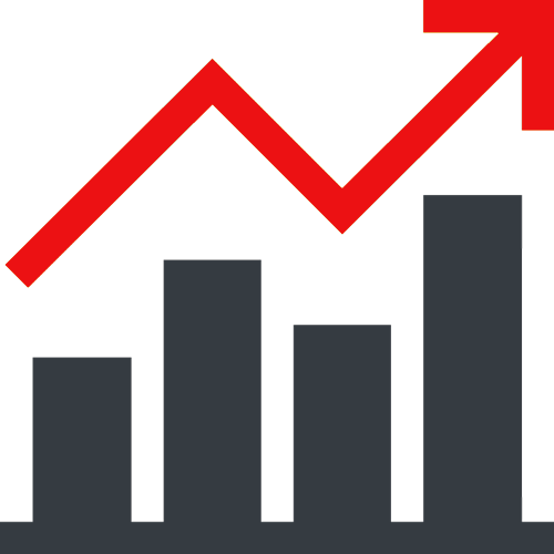 graph icon to show growth